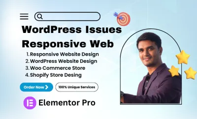 Design WordPress website and fixing issues and responsive website